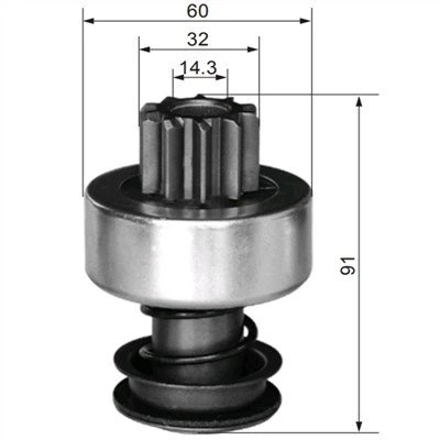 Zaganjalnik Bendix Drive